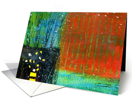 Birthday, Colorful Abstract Painting-Collage, For Anyone,... (1312494)