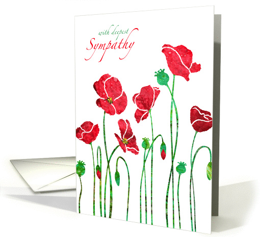 With Deepest Sympathy, death by suicide, Elegant Red... (1314238)