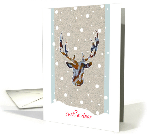 Such a Dear with Abstract Stylized Deer Head, Christmas... (1327338)