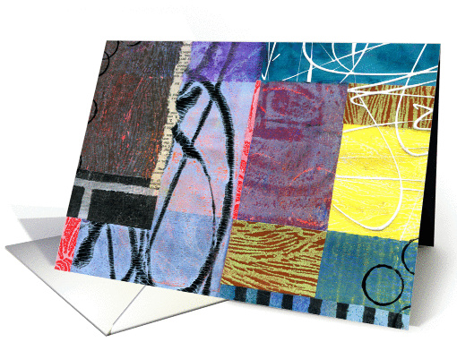 Thank You with Colorful Painting and Collage, Abstract... (1331980)