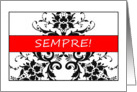 Sempre - Congratulations Wedding Card in Italiano card