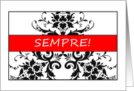 Sempre - Congratulations Wedding Card in Italiano card