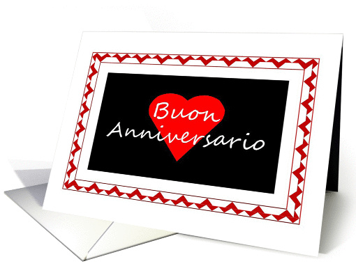 Buon Anniversario - Happy Anniversary in Italiano card (1427730)