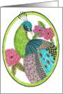 Peacock, Birthday card