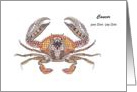 Cancer the crab, birthday card
