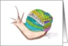 Decorative Snail New home congratulations card