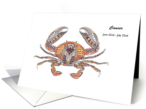 Cancer the crab, birthday card (1363732)