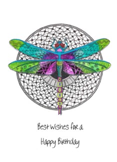 Ornate dragonfly,...
