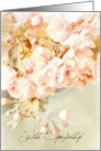 Beautiful Pink Flower Blossom Sympathy Card