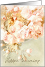 Beautiful Pink Flower Blossom Anniversary Card