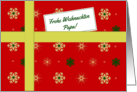 Frohe Weihnachten - For Dad German language Christmas parcel card