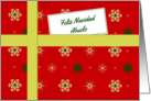 Feliz Navidad - For Grandfather Spanish language Christmas parcel card