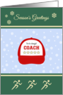 Athletics coach season’s greetings humor card