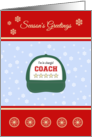 cycling coach season’s greetings humor card