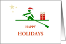 Happy Holidays festive rowing card