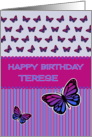 Happy Birthday butterflies Terese card