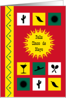 Cinco de mayo Mexican inspired - Spanish language card