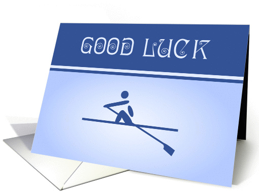 Rowing good luck blue card (1416566)