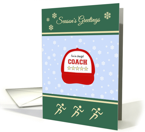 Athletics coach season's greetings humor card (1451330)