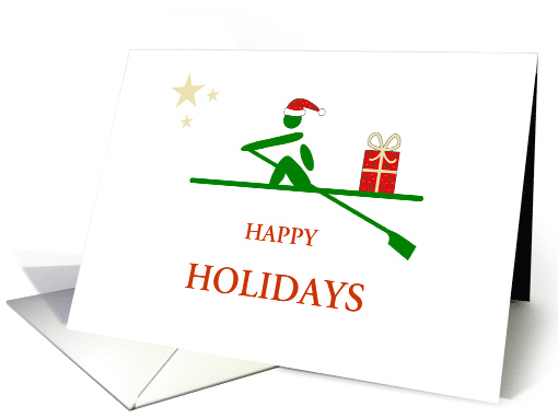 Happy Holidays festive rowing card (1485586)