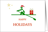 Happy Holidays festive rowing card