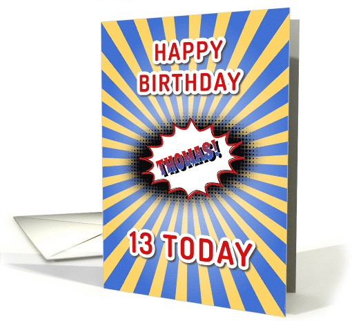 Happy Birthday Thomas 13 card (1584770)