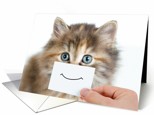 Smiling Kitten card (1302358)