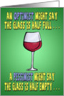Funny Birthday Card: Wine Philosophy card