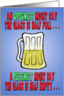 Funny Birthday Card: Beer Philosophy card
