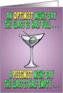 Funny Birthday Card: Martini Philosophy card