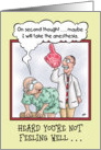 Funny Get Well Cards: On Second Thought card