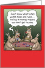 Funny Christmas Card: Reindeer Games card