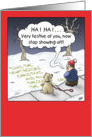 Funny Christmas Card: Steady Flow card