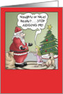 Funny Christmas Card: Stop Judging card