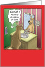 Funny Christmas Card: Working Christmas Eve card