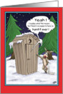 Cartoon Christmas Card: The List card