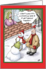 Cartoon Christmas Card: The Wish card