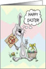 Cartoon Easter Bunny, Peaceful Easter card