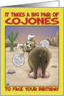 Birthday Humor, Big Pair Of Cojones card