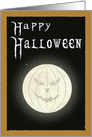 Halloween Greetings, Pumpkin Moon card