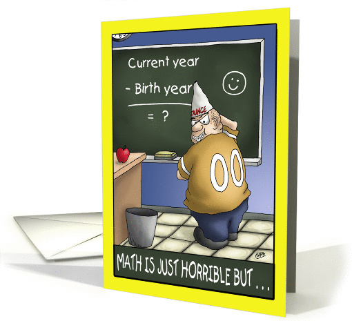 Funny Birthday Card: Birthday Math card (1301908)