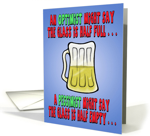 Funny Birthday Card: Beer Philosophy card (1301918)