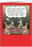 Funny Christmas Card: Reindeer Games card