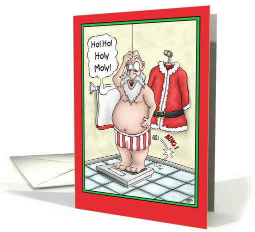 Cartoon Christmas Card: Holy Moly card (1338826)