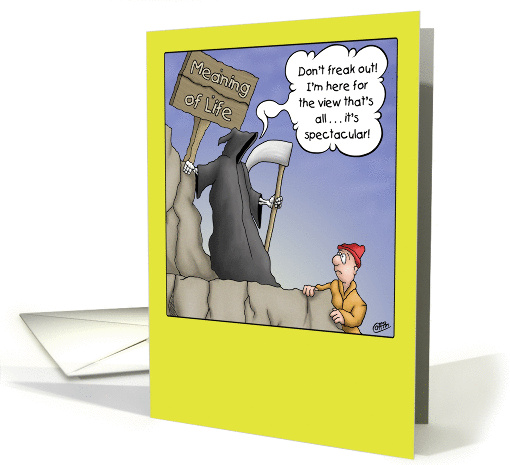 Funny Birthday Card: Spectacular View card (1355230)