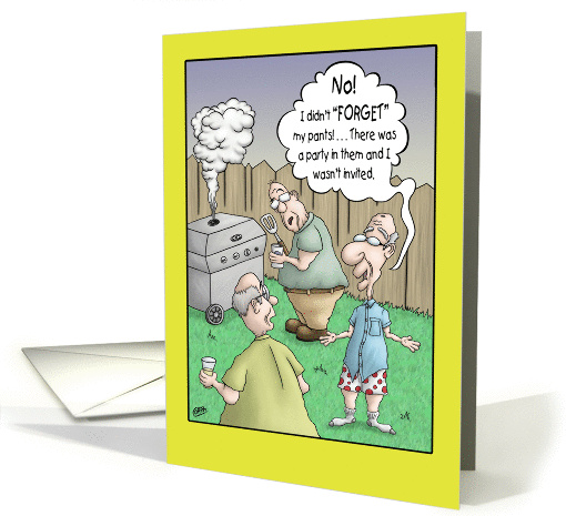 Funny Birthday Card: Party Pants card (1357224)