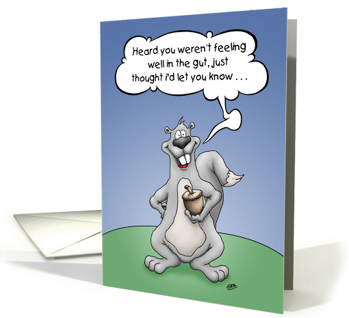Get Well Humor, Squirrel Nuts card (1362532)