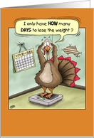 Thanksgiving Humor, Holiday Weight card