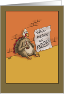 Thanksgiving Humor, Will Work As Food card