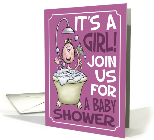 Baby Shower Invitation, Its a Girl! card (1380474)